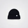 BEANIES^Norse Projects Wool Cotton Rib Beanie Dark Navy