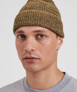 BEANIES^Norse Projects Wool Cotton Rib Beanie Sitka Green
